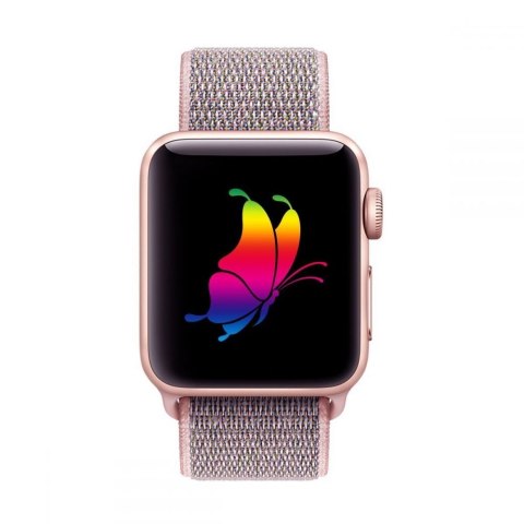 TECH-PROTECT NYLON APPLE WATCH 8 / 9 / 10 / 11 / SE (40 / 41 / 42 MM) PINK SAND Tech-Protect