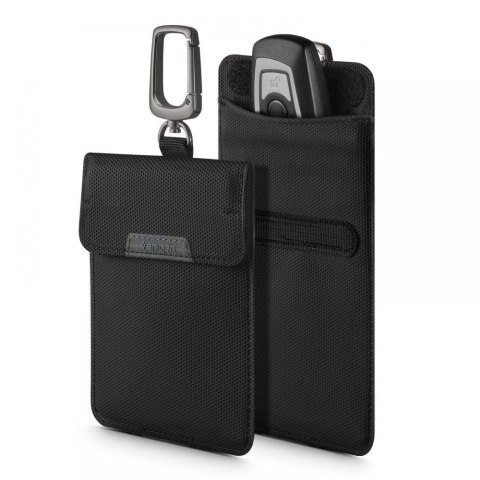 KLATKA FARADAYA SPIGEN POUCH KEYLESS RFID SIGNAL BLOCKER BLACK Spigen