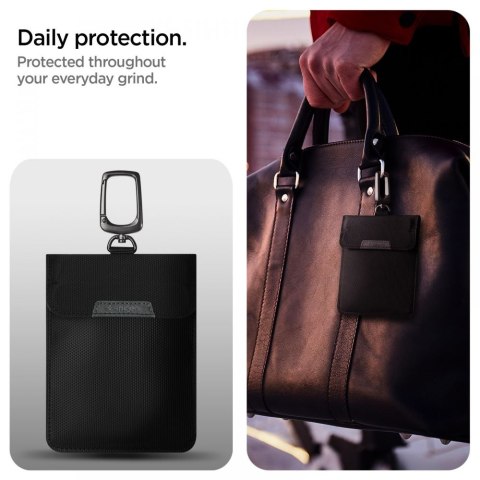 KLATKA FARADAYA SPIGEN POUCH KEYLESS RFID SIGNAL BLOCKER BLACK Spigen