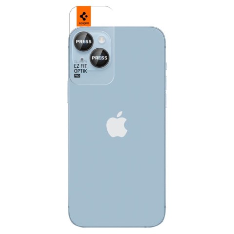 OSŁONA APARATU SPIGEN OPTIK.TR "EZ FIT" CAMERA PROTECTOR 2-PACK IPHONE 14 / 14 PLUS / 15 / 15 PLUS BLACK Spigen