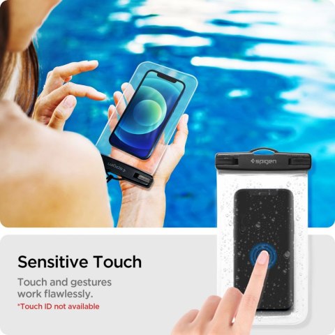 SPIGEN A601 UNIVERSAL WATERPROOF CASE 2-PACK CRYSTAL CLEAR Spigen