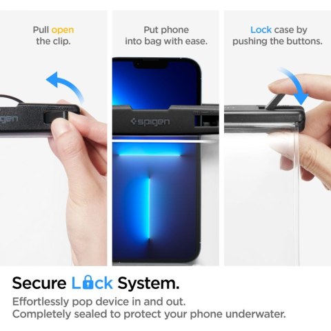 SPIGEN A601 UNIVERSAL WATERPROOF CASE CRYSTAL CLEAR Spigen