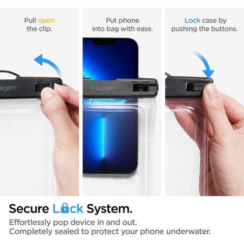 SPIGEN A610 UNIVERSAL WATERPROOF FLOATING CASE CRYSTAL CLEAR Spigen