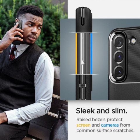 SPIGEN RUGGED ARMOR GALAXY S22 MATTE BLACK Spigen