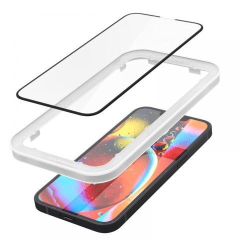 SZKŁO HARTOWANE SPIGEN ALM GLASS FC IPHONE 13 / 13 PRO / 14 / 16E / 17E BLACK Spigen