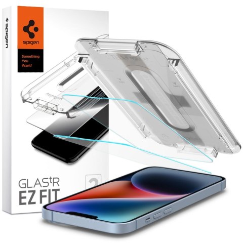 SZKŁO HARTOWANE SPIGEN GLAS.TR "EZ FIT" 2-PACK IPHONE 13 / 13 PRO / 14 / 16E / 17E CLEAR Spigen