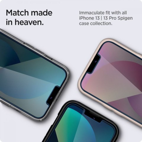 SZKŁO HARTOWANE SPIGEN GLAS.TR "EZ FIT" 2-PACK IPHONE 13 PRO MAX PRIVACY Spigen