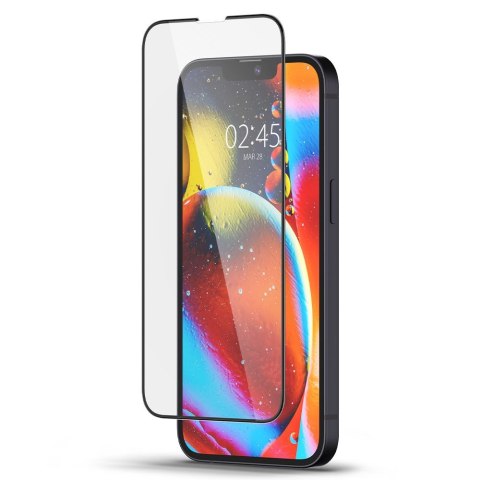 SZKŁO HARTOWANE SPIGEN GLASS FC IPHONE 13 / 13 PRO / 14 / 16E / 17E BLACK Spigen