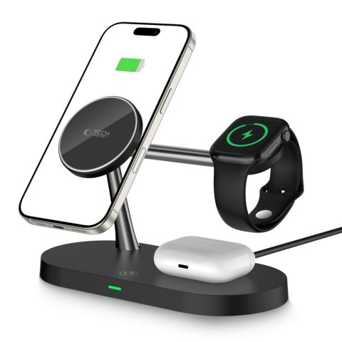 TECH-PROTECT A12 3IN1 MAGNETIC MAGSAFE WIRELESS CHARGER BLACK Tech-Protect