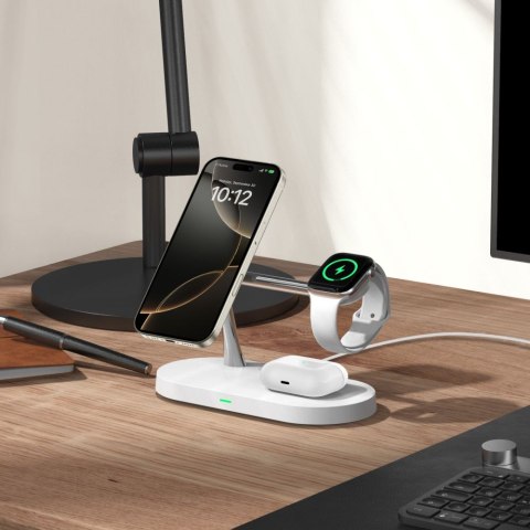 TECH-PROTECT A12 3IN1 MAGNETIC MAGSAFE WIRELESS CHARGER WHITE Tech-Protect