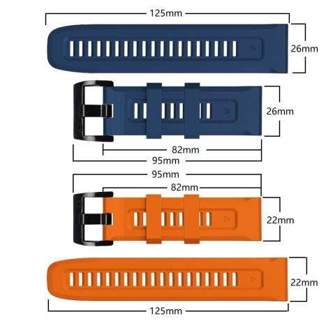 TECH-PROTECT ICONBAND GARMIN FENIX 5X / 5X PLUS / 6X / 6X PRO / 7X / 8 / 8 PRO (51 MM) NAVY BLUE Tech-Protect