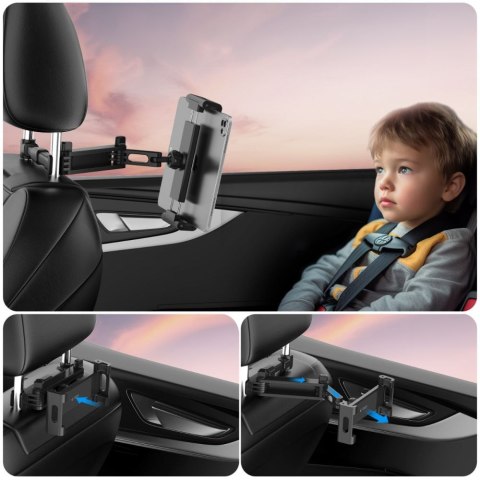 TECH-PROTECT V1 STRETCHABLE HEADREST CAR MOUNT FOR TABLET BLACK Tech-Protect