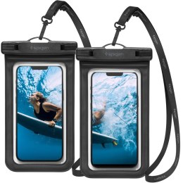 SPIGEN A601 UNIVERSAL WATERPROOF CASE 2-PACK BLACK Spigen