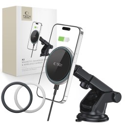 TECH-PROTECT A2 MAGNETIC MAGSAFE DASH CAR MOUNT WIRELESS CHARGER 15W BLACK Tech-Protect