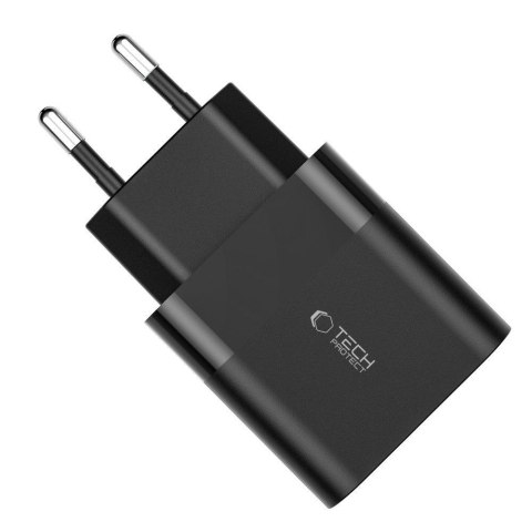 TECH-PROTECT C30W 2-PORT NETWORK CHARGER PD 30W / QC3.0 BLACK Tech-Protect
