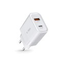 TECH-PROTECT C30W 2-PORT NETWORK CHARGER PD 30W / QC3.0 WHITE Tech-Protect