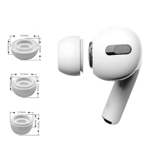 TECH-PROTECT EAR TIPS 3-PACK APPLE AIRPODS PRO 1 / 2 WHITE Tech-Protect