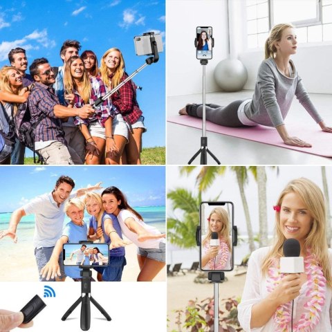 TECH-PROTECT L02S BLUETOOTH SELFIE STICK TRIPOD BLACK Tech-Protect