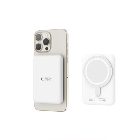 TECH-PROTECT PB10 LIFEMAG MAGSAFE POWER BANK 5000MAH WHITE Tech-Protect