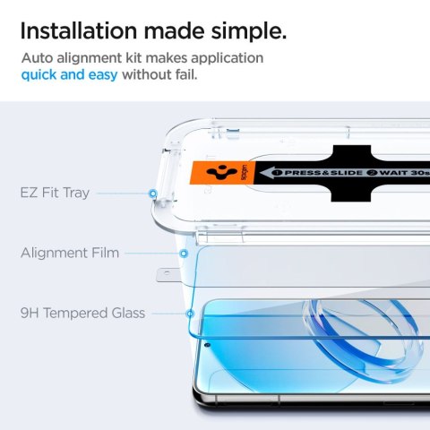 SZKŁO HARTOWANE SPIGEN GLAS.TR "EZ FIT" 2-PACK GALAXY S23 CLEAR Spigen