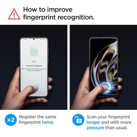 SZKŁO HARTOWANE SPIGEN GLAS.TR "EZ FIT" 2-PACK GALAXY S23 CLEAR Spigen