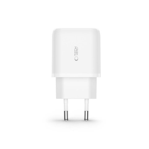 TECH-PROTECT C20W 2-PORT NETWORK CHARGER PD 20W / QC3.0 + LIGHTNING CABLE WHITE Tech-Protect