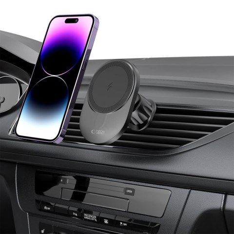 TECH-PROTECT MM15W-V1 MAGNETIC MAGSAFE DASHBOARD & VENT CAR MOUNT WIRELESS CHARGER 15W BLACK Tech-Protect