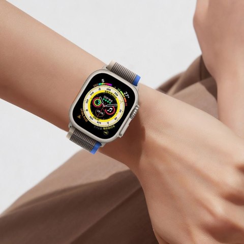 TECH-PROTECT NYLON APPLE WATCH 8 / 9 / 10 / 11 / SE / ULTRA (44 / 45 / 46 / 49 MM) BLACK/ORANGE Tech-Protect