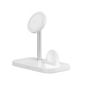 TECH-PROTECT QI15W-A22 3IN1 MAGNETIC MAGSAFE WIRELESS CHARGER WHITE Tech-Protect