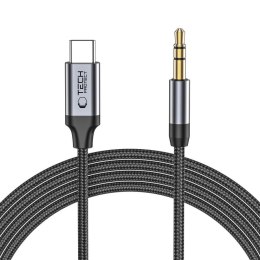 TECH-PROTECT ULTRABOOST TYPE-C TO AUX MINI JACK 3.5MM CABLE 100CM BLACK Tech-Protect