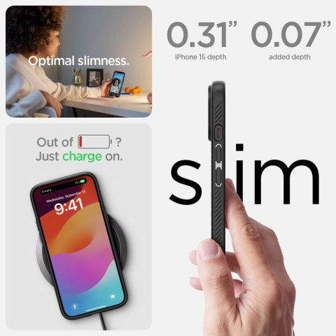 SPIGEN LIQUID AIR IPHONE 15 MATTE BLACK Spigen