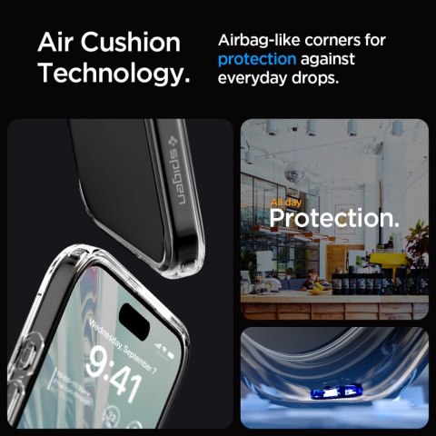 SPIGEN ULTRA HYBRID IPHONE 15 PRO FROST CLEAR Spigen