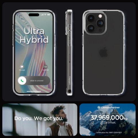 SPIGEN ULTRA HYBRID IPHONE 15 PRO FROST CLEAR Spigen