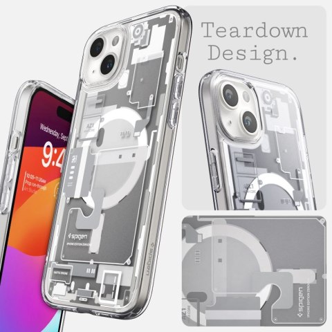 SPIGEN ULTRA HYBRID MAG MAGSAFE IPHONE 15 PLUS ZERO ONE WHITE Spigen