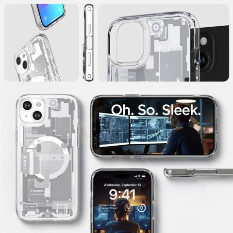 SPIGEN ULTRA HYBRID MAG MAGSAFE IPHONE 15 PLUS ZERO ONE WHITE Spigen