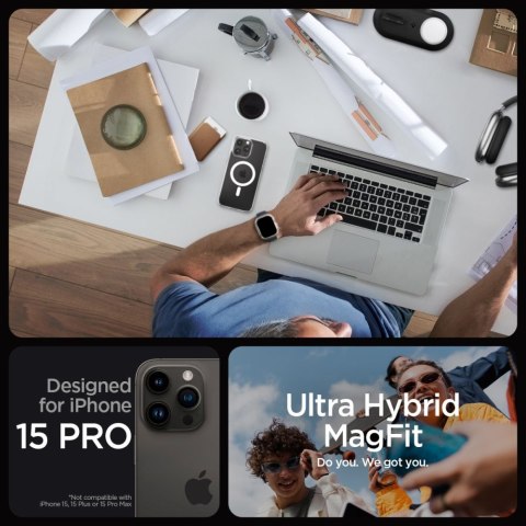 SPIGEN ULTRA HYBRID MAG MAGSAFE IPHONE 15 PRO WHITE Spigen