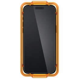 SZKŁO HARTOWANE SPIGEN ALM GLASS FC 2-PACK IPHONE 15 BLACK Spigen