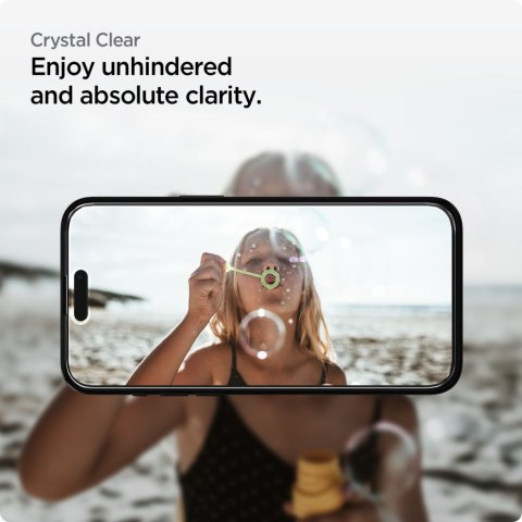 SZKŁO HARTOWANE SPIGEN ALM GLASS FC 2-PACK IPHONE 15 BLACK Spigen