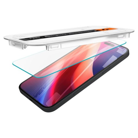 SZKŁO HARTOWANE SPIGEN GLAS.TR "EZ FIT" 2-PACK IPHONE 15 / 16 CLEAR Spigen