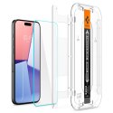 SZKŁO HARTOWANE SPIGEN GLAS.TR "EZ FIT" 2-PACK IPHONE 15 PRO MAX CLEAR Spigen