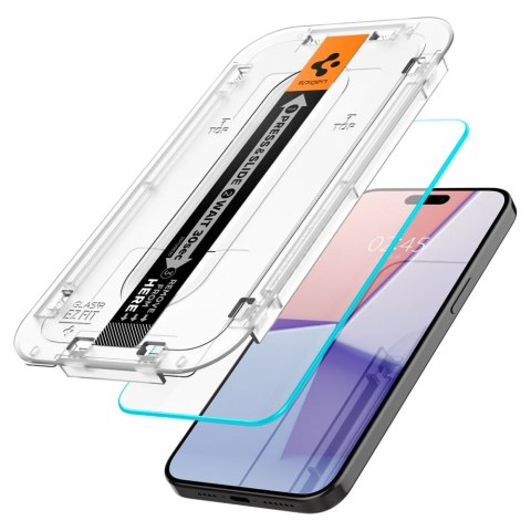 SZKŁO HARTOWANE SPIGEN GLAS.TR "EZ FIT" 2-PACK IPHONE 15 PRO MAX CLEAR Spigen