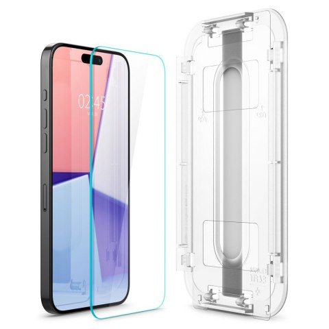 SZKŁO HARTOWANE SPIGEN GLAS.TR "EZ FIT" 2-PACK IPHONE 15 PRO MAX CLEAR Spigen