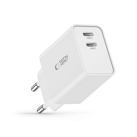 TECH-PROTECT C35W 2-PORT NETWORK CHARGER PD 35W WHITE Tech-Protect