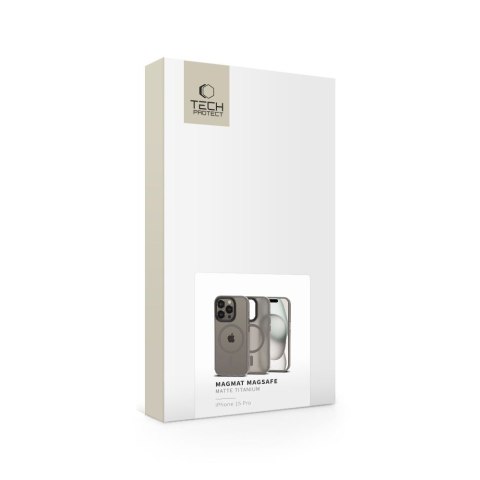 TECH-PROTECT MAGMAT MAGSAFE IPHONE 15 PRO MATTE TITANIUM Tech-Protect