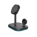 TECH-PROTECT QI15W-A27 3IN1 MAGNETIC MAGSAFE WIRELESS CHARGER BLACK Tech-Protect