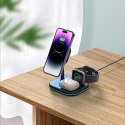 TECH-PROTECT QI15W-A27 3IN1 MAGNETIC MAGSAFE WIRELESS CHARGER BLACK Tech-Protect