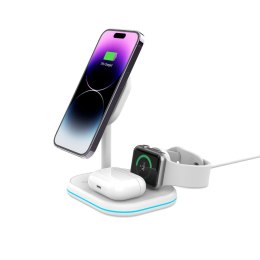 TECH-PROTECT QI15W-A27 3IN1 MAGNETIC MAGSAFE WIRELESS CHARGER WHITE Tech-Protect