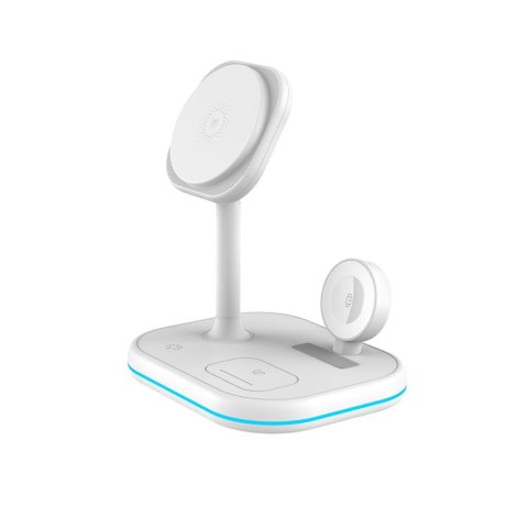 TECH-PROTECT QI15W-A27 3IN1 MAGNETIC MAGSAFE WIRELESS CHARGER WHITE Tech-Protect