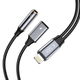 TECH-PROTECT ULTRABOOST CABLE ADAPTER LIGHTNING TO MINI JACK 3.5MM & LIGHTNING BLACK Tech-Protect