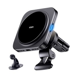 ESR HALOLOCK MAGNETIC MAGSAFE VENT CAR MOUNT WIRELESS CHARGER QI2 15W BLACK ESR